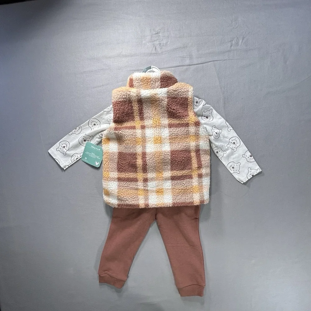 Disney Baby Winnie‎ The Pooh 3 Piece Outfit 18 Month New